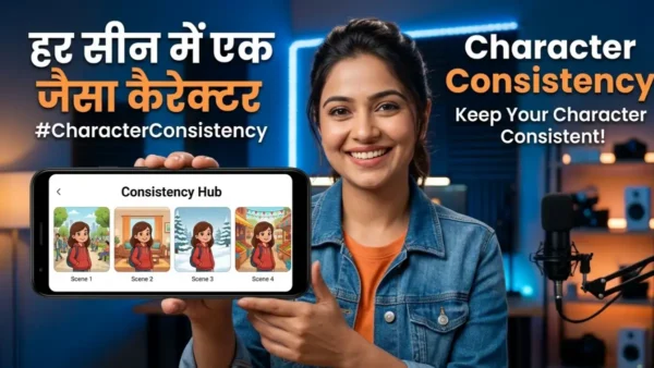 cartoon-character-consistency Maintain same cartoon character design in every AI generated scene