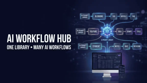 AI Prompt Library को AI Workflow Hub की तरह इस्तेमाल करने का तरीका