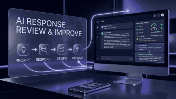 AI Response Review और Follow-up Prompt से Output Improve करना