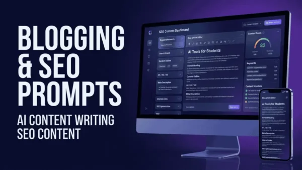 Blogging और SEO Prompts से AI blog writing और content planning