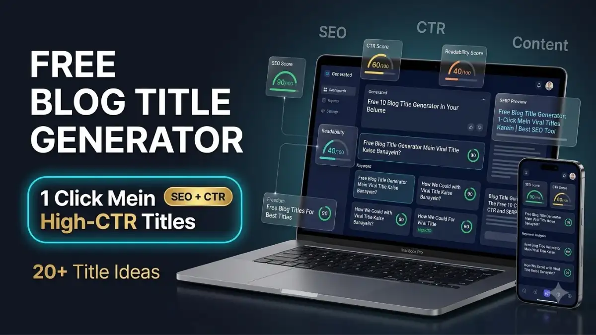 Free Blog Title Generator Online से High-CTR Blog Titles Generate करें