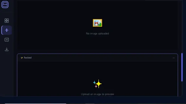 Image Resizer Tool में original और resized image का live preview