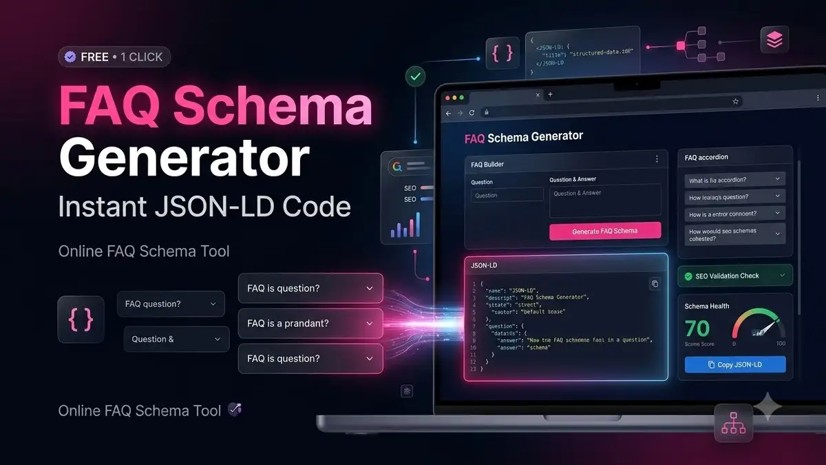 Online FAQ Schema Generator से Instant JSON-LD Code बनाने का तरीका