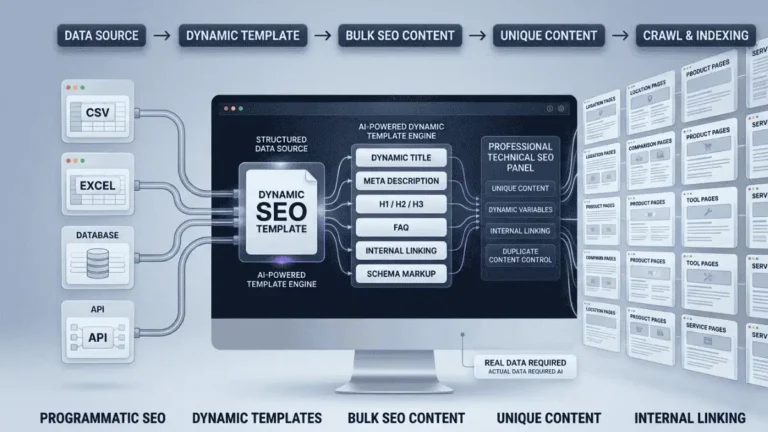 Programmatic SEO Prompt से AI द्वारा हजारों Dynamic SEO Pages बनाना