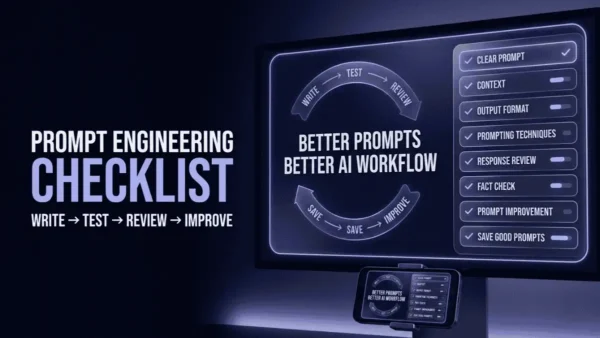 Prompt Engineering Quick Checklist AI Workflow