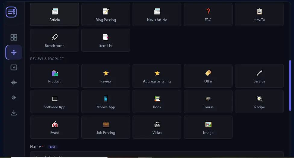 XML Sitemap और Schema Generator में Website, Article, FAQ और HowTo schema types