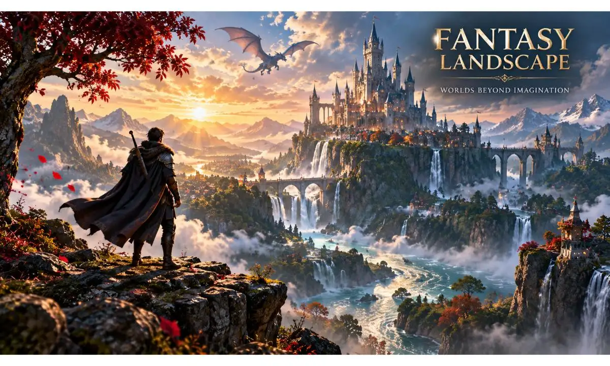 Fantasy Landscape Concept Art Prompts for AI (AI के लिए फैंटेसी लैंडस्केप कॉन्सेप्ट आर्ट प्रॉम्प्ट)