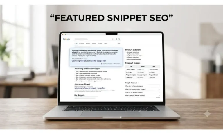 Google Featured Snippet SEO prompt with direct answers lists tables and FAQs