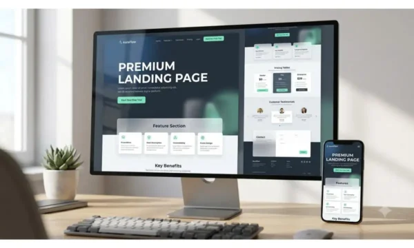 HTML Landing Page Prompt (HTML लैंडिंग पेज प्रॉम्प्ट)