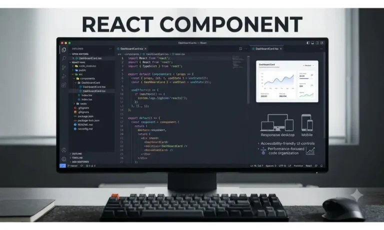 React component development prompt with reusable responsive UI and performance optimization