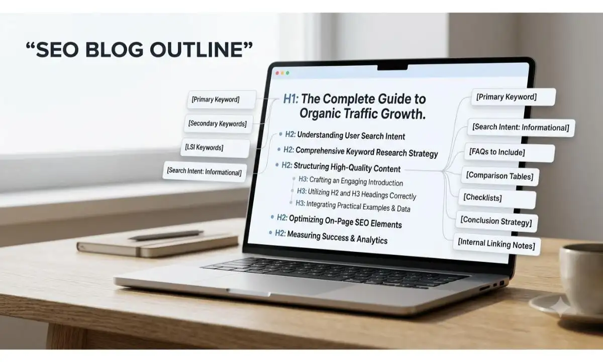 Blog Outline Generator Prompt – AI से SEO-Friendly Blog Outline बनाने का प्रीमियम प्रॉम्प्ट