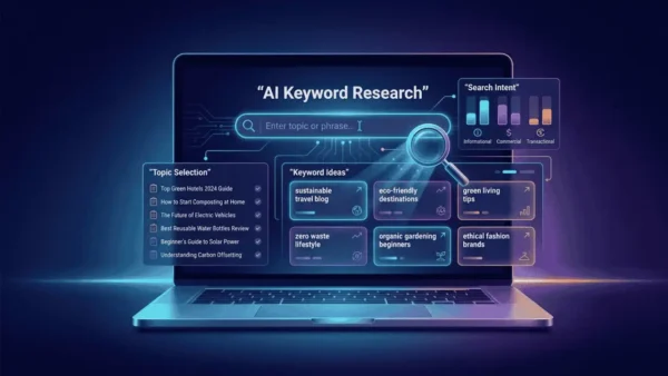 AI से ब्लॉग के लिए keyword ideas और content topics खोजना