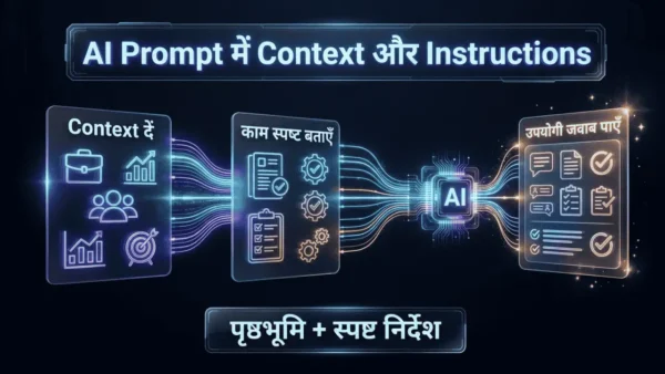 AI Prompt में Context और स्पष्ट निर्देश देकर जरूरत के अनुसार जवाब प्राप्त करना