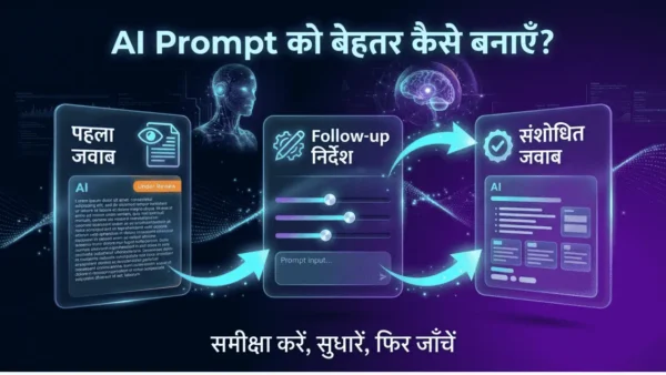Follow-up निर्देश देकर AI के जवाब को सुधारने की प्रक्रिया