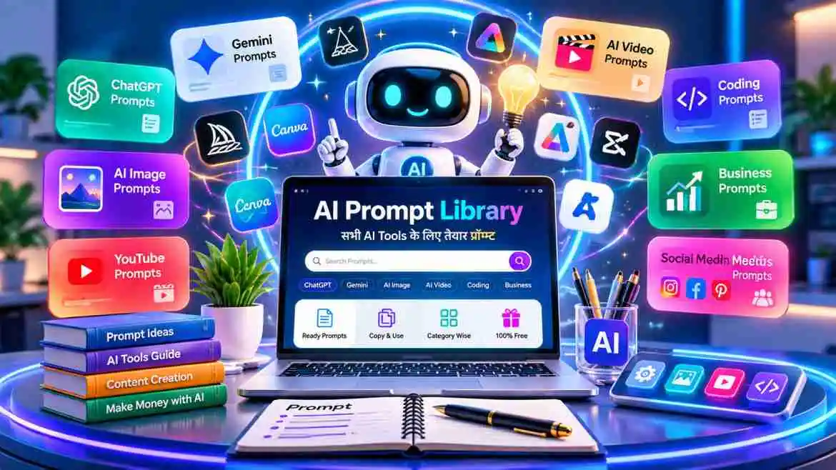 AIHelpHindi - AI Tools and Prompt Library