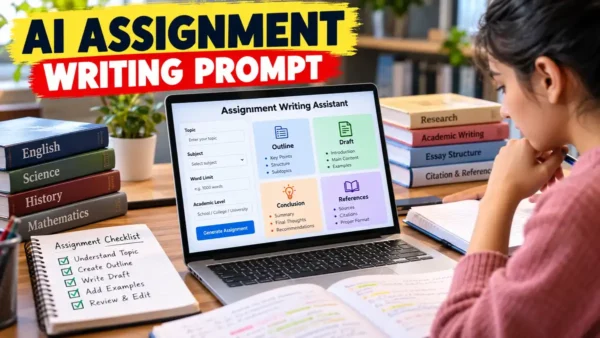 Assignment Writing Prompt: AI से बेहतर Assignment तैयार करने का आसान तरीका