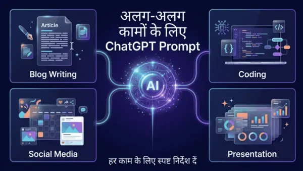 ब्लॉग लेखन, कोडिंग, सोशल मीडिया और प्रेजेंटेशन के लिए ChatGPT Prompt के उपयोग