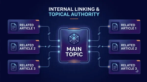 Internal linking से संबंधित ब्लॉग लेखों को content cluster में जोड़ना