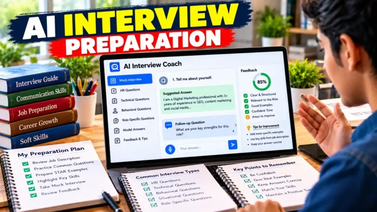AI Interview Preparation Prompt for mock interviews, job-specific questions and personalized feedback