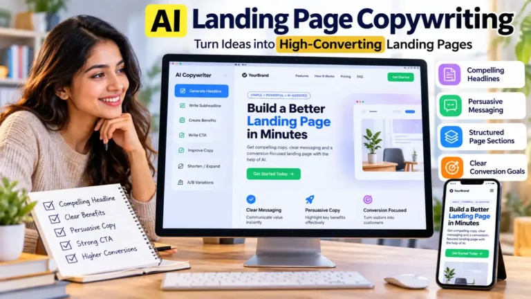 AI landing page copy prompt for conversion-focused sales pages and lead generation campaigns