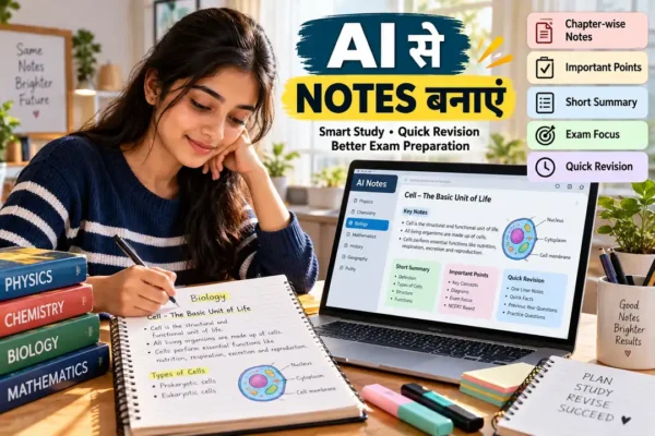 Notes Generator Prompt: AI से स्मार्ट और आसान Notes कैसे बनाएं