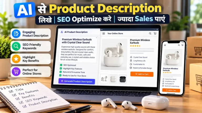 AI product description prompt for SEO-friendly e-commerce listings and product benefits