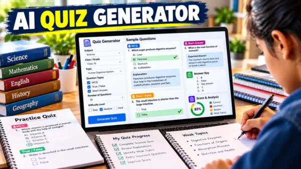 Quiz Generator Prompt: AI से शानदार Quiz और Practice Test बनाएं
