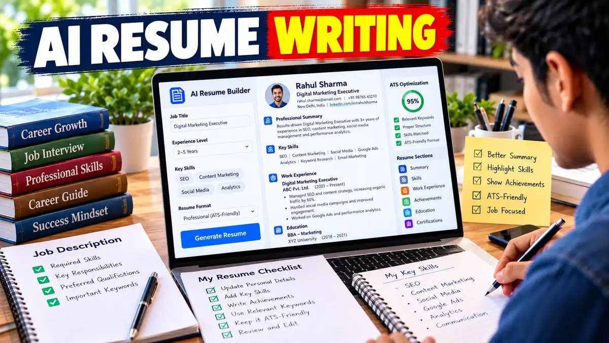 Resume Writing Prompt: AI से Professional और ATS-Friendly Resume बनाएं