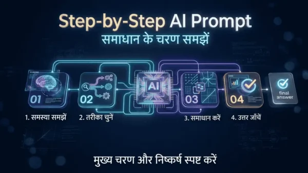 Step-by-Step AI Prompt से समस्या का समाधान और अंतिम उत्तर जाँचना