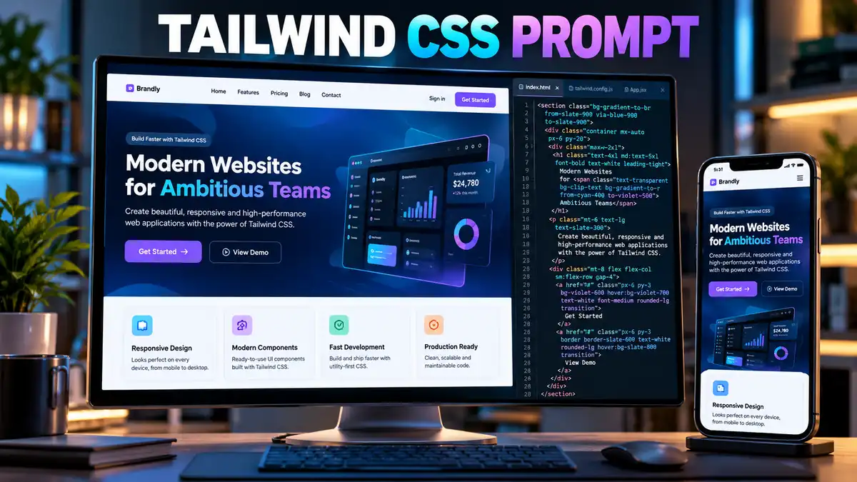 Tailwind CSS Prompt (प्रीमियम Tailwind CSS Prompt)