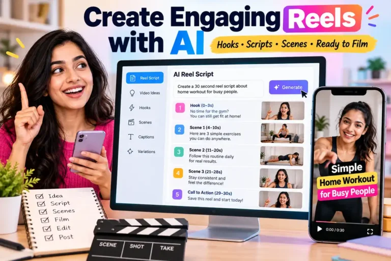 AI viral Reel script prompt for engaging Instagram Reels, Facebook Reels and YouTube Shorts