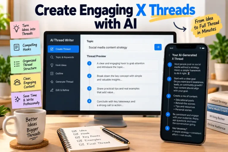 AI X Twitter thread prompt for professional threads, personal branding and audience engagement