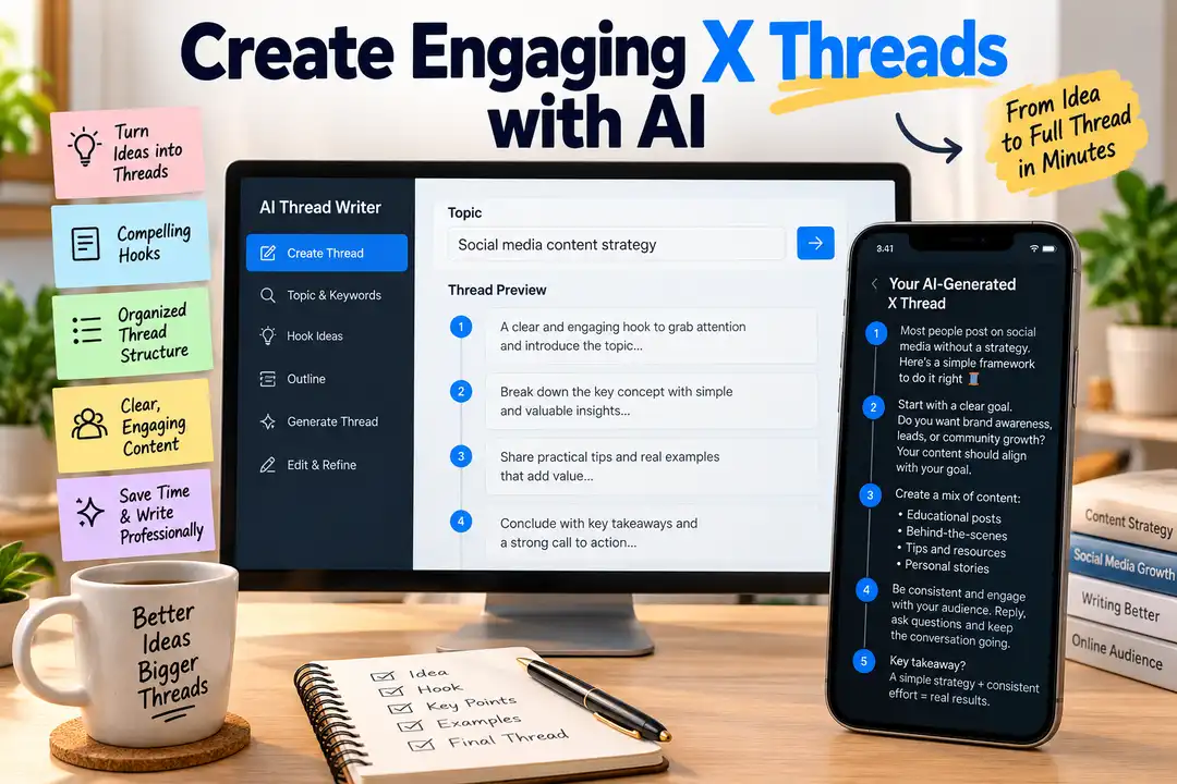 X (Twitter) Thread Prompt – AI की मदद से वायरल और प्रोफेशनल X (Twitter) Threads बनाएं