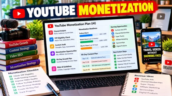 YouTube Monetization Prompt: AI से YouTube Monetization Plan बनाएं
