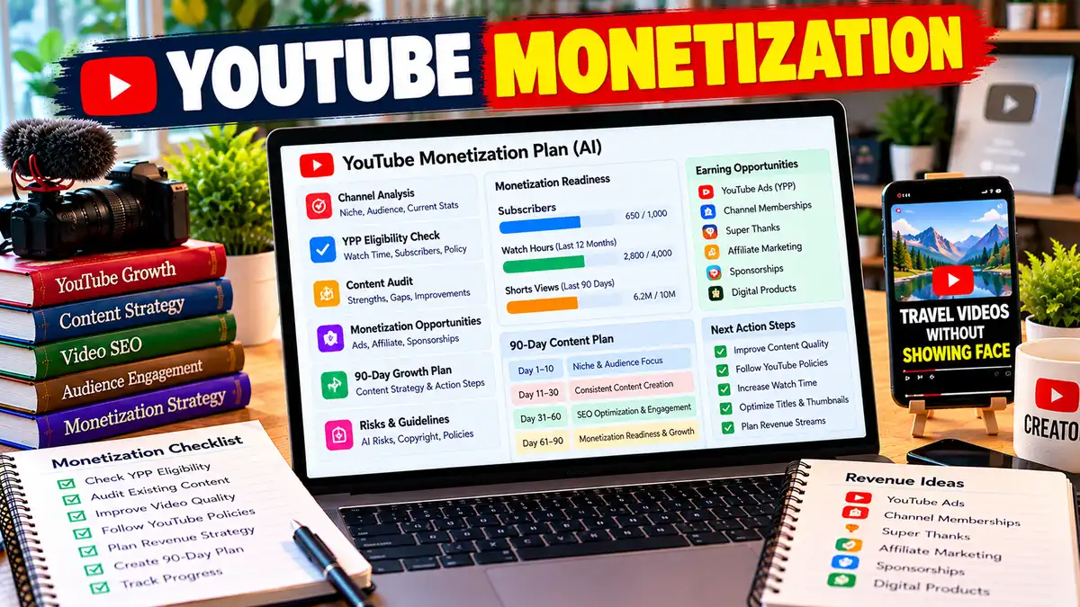 YouTube Monetization Prompt: AI से YouTube Monetization Plan बनाएं