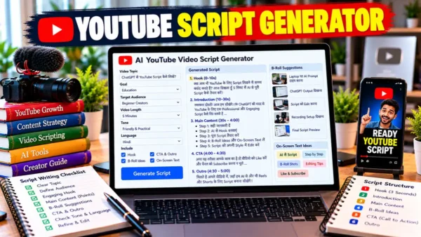 YouTube Video Script Generator Prompt का इस्तेमाल करने का सही तरीका (100% Working)